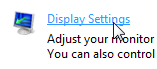 Open Windows Vista's Display Settings