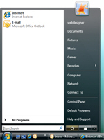 Windows Vista's re-design Start Menu