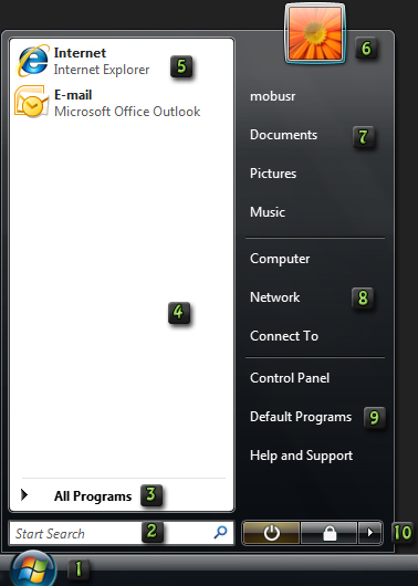 Windows Vista's Start Menu