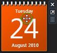 Custom move cursor on Windows 7 desktop gadgets