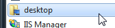 Shortcut to desktop added to start menu