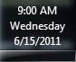 Show day of week on vertical Windows 7 taskbar