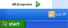 Start button to open the start menu in Windows XP