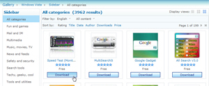 Download and install Windows 7 gadgets