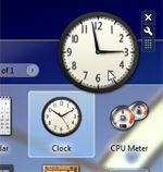 Drop a new gadget on the desktop
