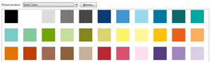 Standard desktop background colors in Windows 7