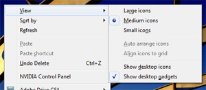 Determine if gadgets are showing or hidden