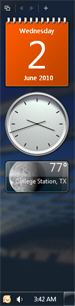 Windows 7 Sidebar to dock desktop gadgets