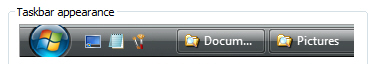 Windows Vista previews changes in taskbar appearance