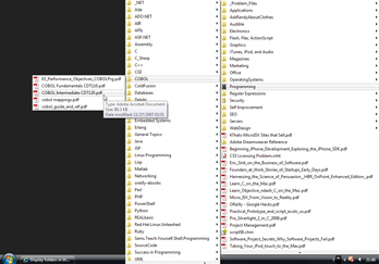 Navigating subfolders from a custom taskbar toolbar