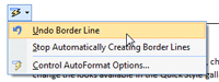 Border line and line separator options for Word 2007