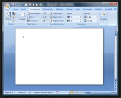 Landscape mode orientation in Word 2007